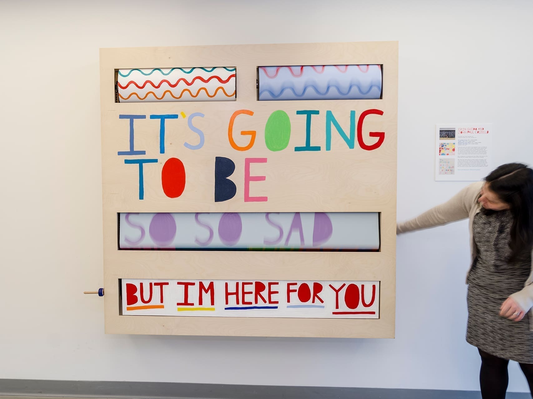 Erin Guido and John Paul Costello, It's going to be, 2017, mixed media, courtesy of the artists. Photography by Joe Levack/Studio Akron
