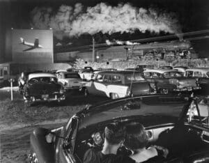 O. Winston Link, Hot Shot Eastbound, Iaeger, West Virginia , August 2, 1956 (printed 1983 or earlier), Gelatin silver print, 15 1/2 in. x 19 1/2 in. (39.37 cm x 49.53 cm), Collection of the Akron Art Museum, Museum Acquisition Fund 1984.1