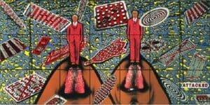 Gilbert & George, Attacked, 1991. Collection of the Akron Art Museum