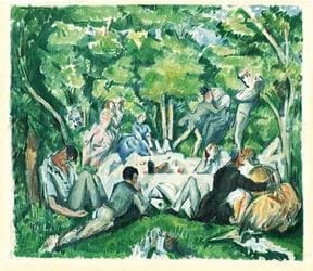 Paul Cézanne, Luncheon on the Grass, c. 1898. Collection of Dr. and Mrs. W. Gerald Austen.