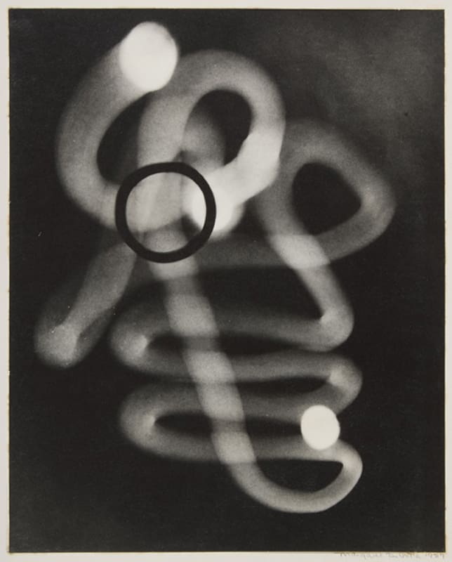 Margaret De Patta. Positive Form #15, Squiggles with Black, 1939. Gelatin silver print. Purchased with funds from Mrs. Beatrice K. McDowell 1996.9.