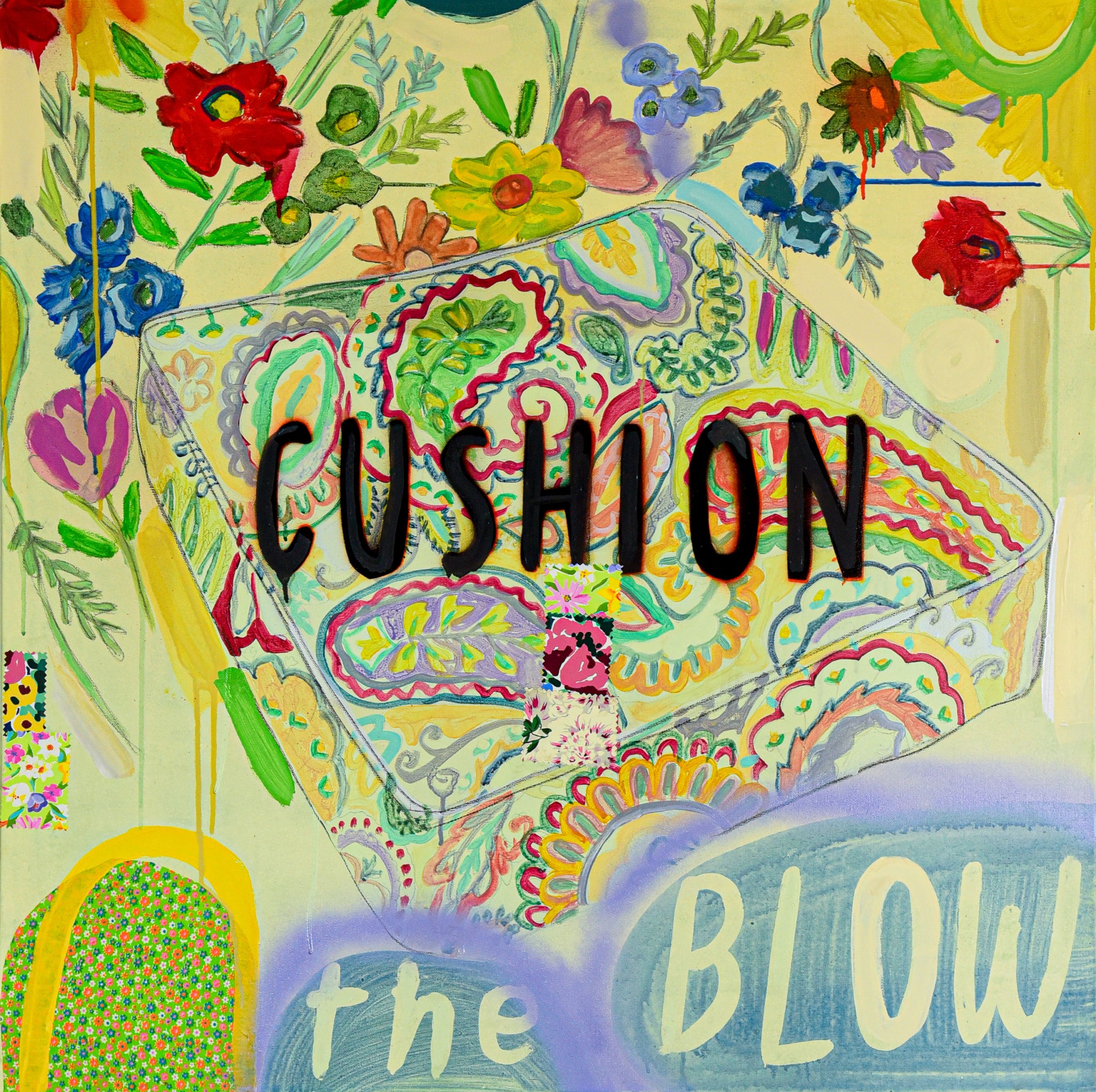 Liz Maugans. Cushion BLOWS, 2020. Courtesy of HEDGE Gallery