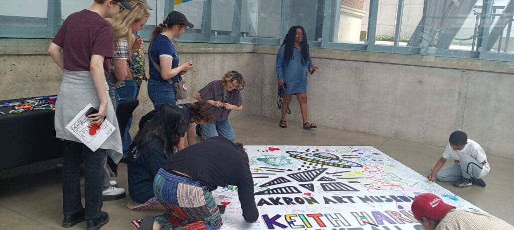 Akron Univeristy students at the University of Akron