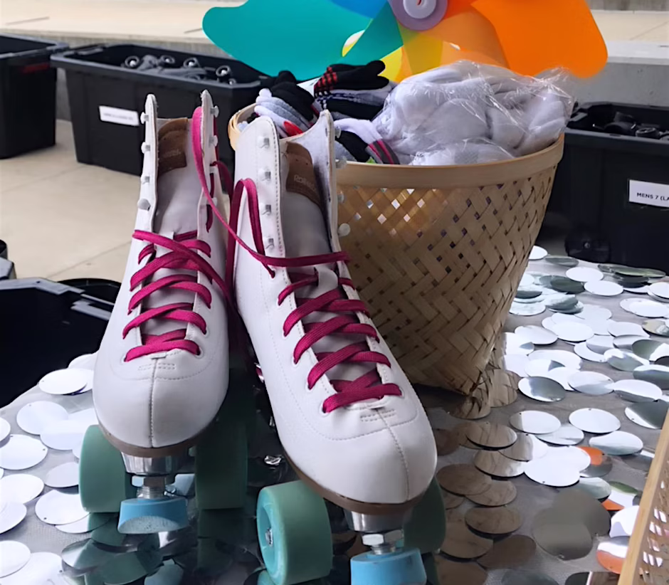 a pair of roller skates