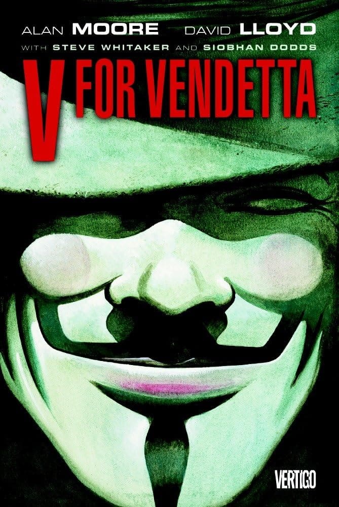 V for Vendetta graphic novel cover.