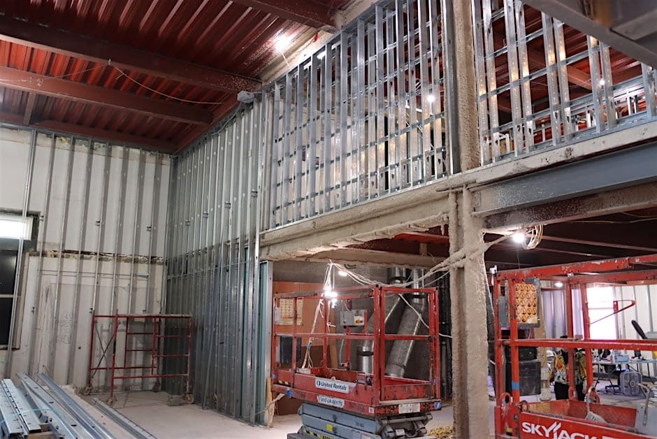Construction in the 1899 Building at the Akron Art Museum