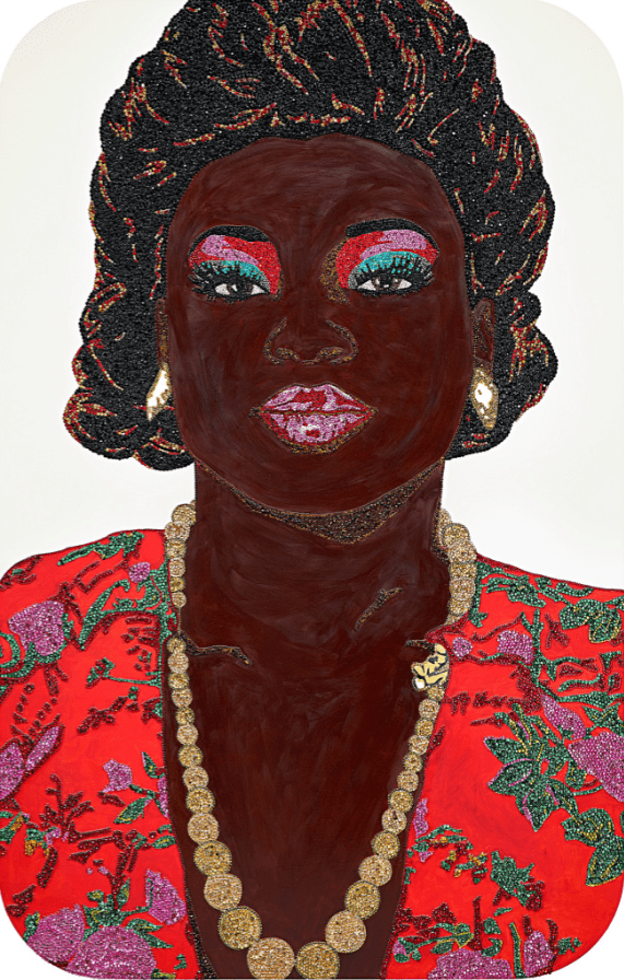 A Mickalene Thomas artwork