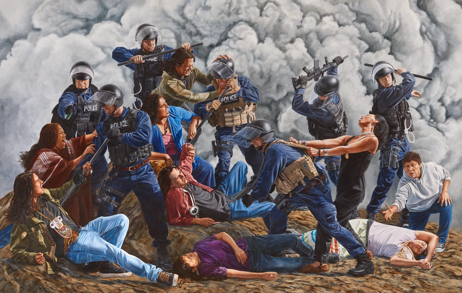 Kent Monkman. Victory for the Water Protectors, 2018. Acrylic on canvas. Tia Collection, Santa Fe, New Mexico. © Kent Monkman.