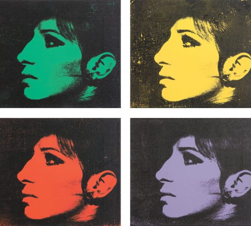 Deborah Kass. 4-Color Barbra, 1992, acrylic and screen print on canvas four panels, Courtesy of the Rubell Museum